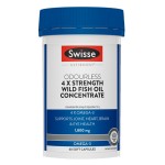 Swisse 无味高浓度4倍Omega-3 浓缩野生鱼油 60粒